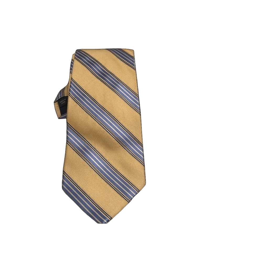 Nautica Yellow and Blue Striped Tie. EA059